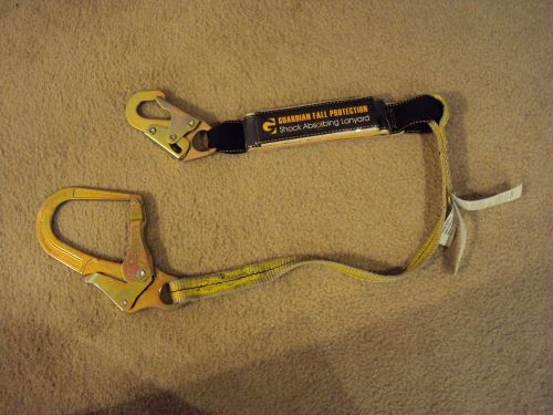 GUARDIAN FALL PROTECTION 6 FOOT SHOCK ABSORBING LANYARD MODEL # 01216 SINGLE LEG