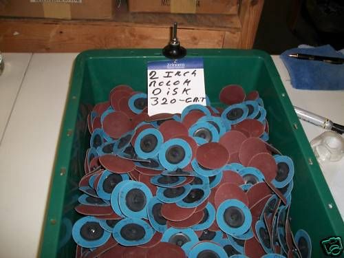 ROLOC SANDING DISC FITS 3M 2 INCH 320 GRIT NEW 15 COUNT