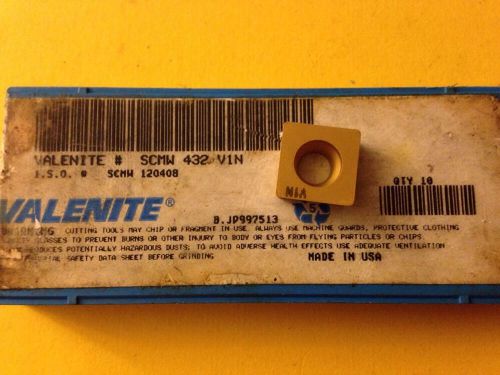 VALENITE CARBIDE INSERTS (QTY7) SCMW-432 V1N