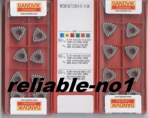 *** FREE  SHIPPING *** SANDVIK        WCMX  06T308R-51         H13A        30pcs