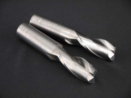 2x RobbJack C1-201-24 3/4x3/4x1-1/2&#034; 2 FL Square Center Cutting Carbide End Mill