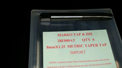 8MMX1.25 METRIC TAPER TAP{M8X1.25D5 HS}