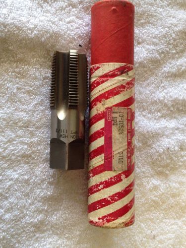 Union Twist Drill Athol, Mass USA  HSW 1 NPT - 11 1/2 Bottom Tap NOS Unused!