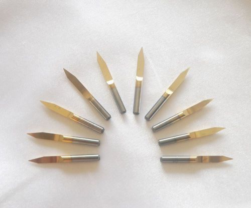 10x Titanium Coated Carbide PCB Engraving CNC Bit Router Tool 30 Degree 0.2mm