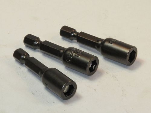 1 lot of 3 - Proto 1/4&#034; hex 1/4&#034; magnetic nut setter pt# 61650 (#799)