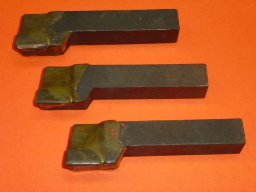 NOS! (3) CY-16, GRM-10 TOOL BITS, CARBIDE TIPPED, 5/8&#034; x 4&#034;