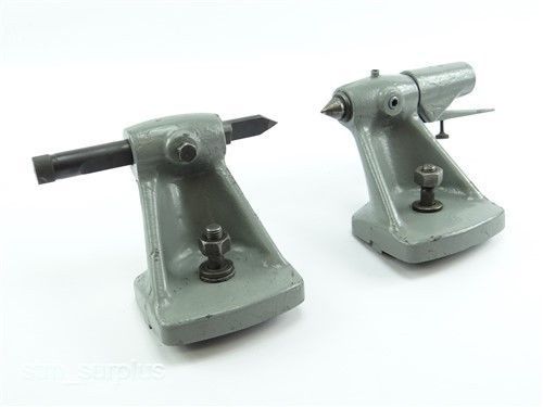 PAIR OF SPRING LOADED TAIL STOCKS FOR CINCINNATI TOOL &amp; CUTTER GRINDER