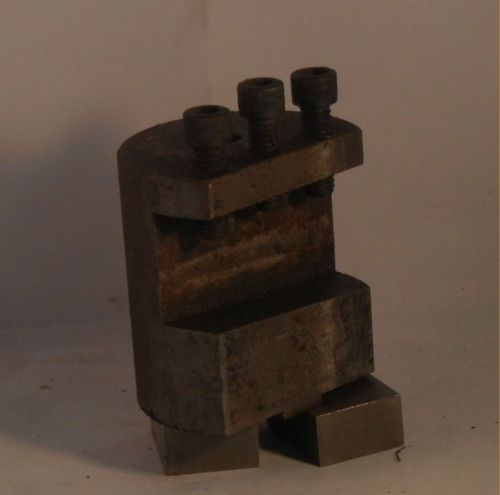 Lathe Double Cross Slide-Tool  bit  Holder Block single bit 1/2 rd