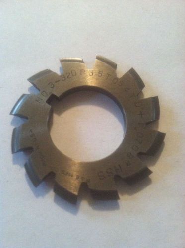 NEW INVOLUTE GEAR CUTTER #3 32P 35-54T 7/8&#034;bore HSS brown &amp; Sharpe