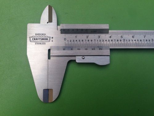 Vintage Machinists Craftsman #940357 Vernier Caliper Stanless Steel Harderned