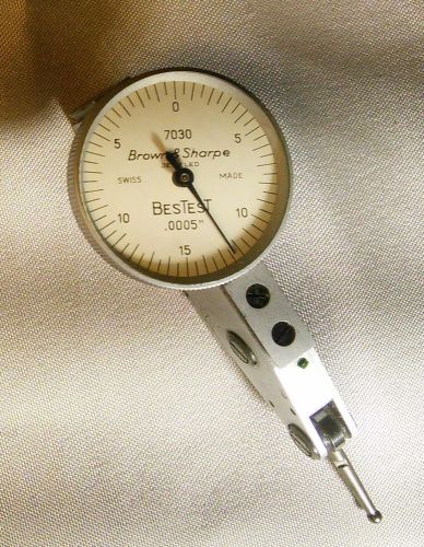 Brown &amp; sharpe bestest dial test indicator .0005&#034; - w/ case for sale