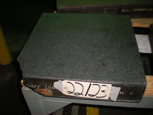 Granite Surface Plate 18&#034;x 18&#034;x 4-1/4&#034; Black (22123)