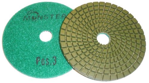 4&#034; 5-Step Monster Diamond Polishing Pads POS 3