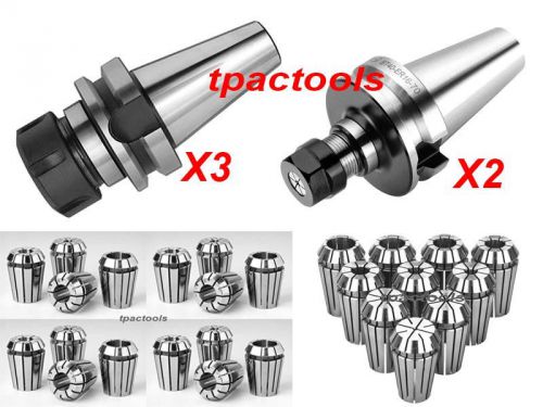 2pc bt40  er16 3pc er32 collet chuck 10pc er16 12pc er32 collets set new for sale