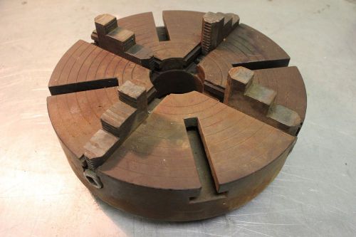 de Whiton Machine Co 14&#034; lathe chuck independent reversible 4 jaw. D1mount