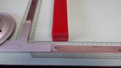 1-1/2&#034; x 1-1/2&#034; x 24&#034;  urethane / polyurethane 95 a red bar, p/n 10859 for sale