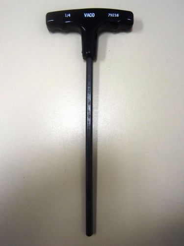 Vaco - allen wrench hex (tee) t-handle,1/4&#034; x 9&#034;oal new-made in usa-sold by each for sale