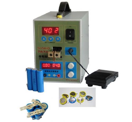 Battery spot welder welding machine w/ charging single/dual pulse &amp; foot switch for sale