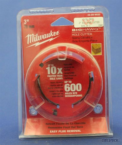 Brand New Milwaukee®  Big Hawg®  3&#034; Hole Cutter Hole Saw 49-56-9020