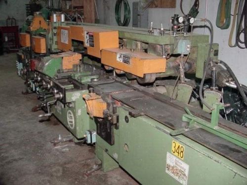 Weinig Hydromat H 22 B 8-head Moulder w/outboard bearings on horiz. spindles