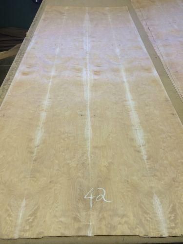 Wood veneer figured maple 30x80 1pcs total 3-ply wood backed  &#034;exotic&#034; eskid 42 for sale