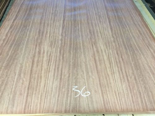 Wood Veneer Bubinga 48x60 1pc total 10Mil Paper Backed &#034;EXOTIC&#034; PL 36-38