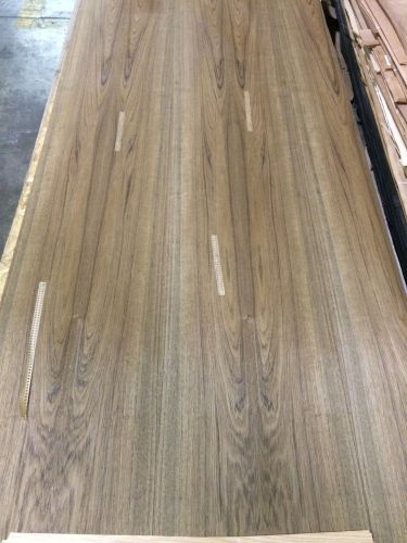 Wood veneer flat cut teak 48x120 1pcs total 10mil glue paper backer &#034;exotic&#034;5 for sale