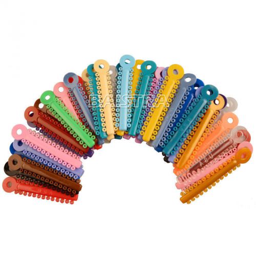 3 Packs ligature ties Dental Orthodontic 3042 Ties colorful