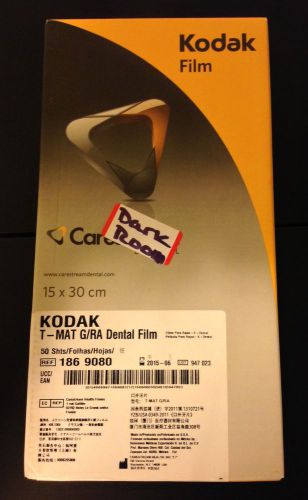 1 pack new sealed kodak t-mat g/ra dental film 50pack 15x30cm 06/2015 new for sale