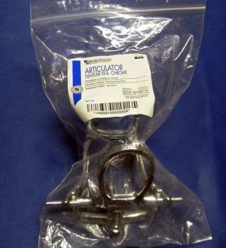 Henry schein dental articulator denture ee-8 chrome, 100-0055 for sale