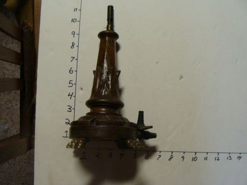 vintage Carved Wooden TURTLE BUNSEN BURNER from Elli Buk