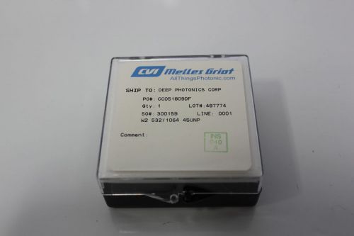 New cvi plane window w2 532/1064 45unp lab laser (s14-1-22a) for sale