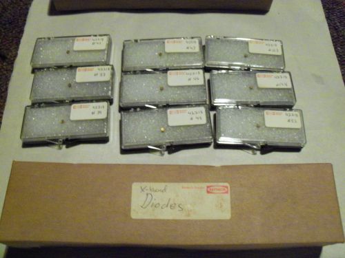 9 Vintage Raytheon X-Band Diodes