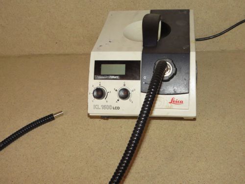 LEICA  KL1500  LCD Fiber Optic Light Source W/ LIGHT PIPE