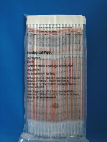 Costar  Serological Pipets 10mL 1/10 Orange Polystyrene Pk 50 #4100