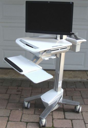 *NEW* ERGOTRON STYEVIEW MEDICAL EMR HEALTHCARE COMPUTER LAPTOP PC CART + MONITOR