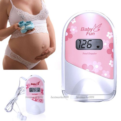 2.5 MHz with LCD display Fetal Doppler Fetal Heart Monitor &amp; Gel FDA &amp; CE Proved