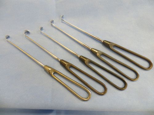 Lot of 4 Cushing Vein Retractors 8&#034;