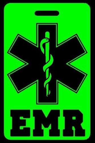 Day-Glo Green EMR Luggage/Gear Bag Tag - FREE Personalization - New