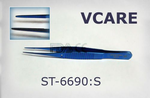 Eye Dressing Serrated Forceps Straight Titanium FDA &amp; CE