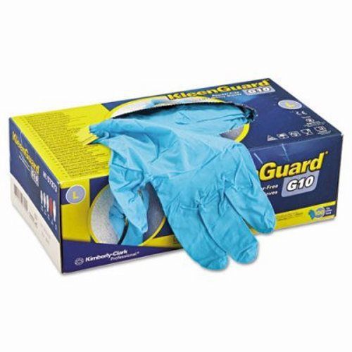 Kleenguard g10 blue nitrile gloves, powder free, 100 large gloves (kcc 57373) for sale