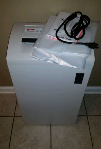 HSM Office 108.2 Shredder/ Light Gray/ Strip Cut/ 13 Gallon/ 22-24 Sheets/ NEW!!