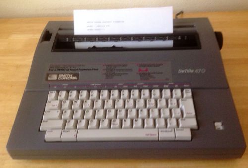 Electric Typewriter Smith Corona Deville 470 Portable