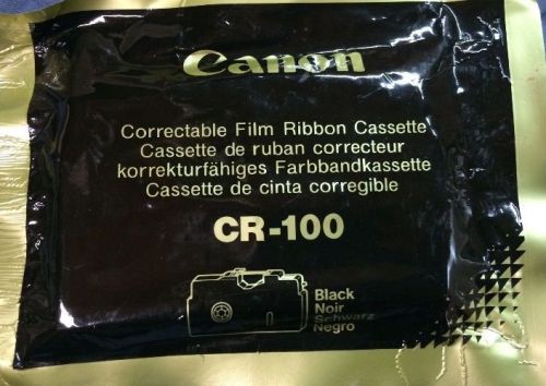 CANON CR-100 CORRECTABLE FILM INK RIBBON CASSETTE NEW SEALED BLACK Starwriter