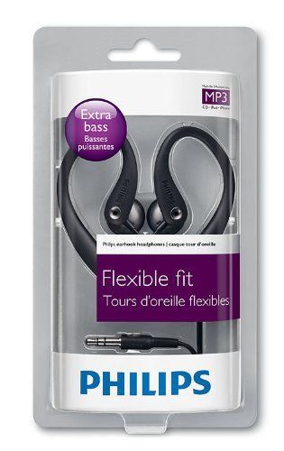Philips Flexible Earhook Headphones SHS3200BK/37, NEW!!