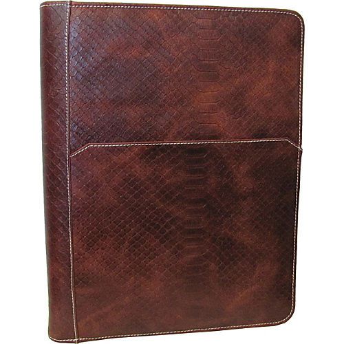 AmeriLeather Leather Writing Portfolio Cover - Brown