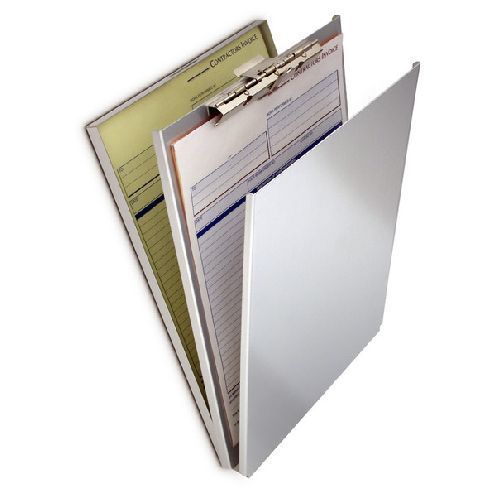 Saunders Storage Clipboard 5-2/3 X 9.5 Capacity Aluminum AH-5795 Style A Holder