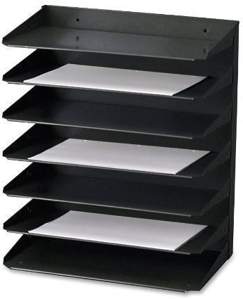 Steelmaster 7 tier steel legal size horizontal organizer 15 x 17.75 x 8.75 for sale