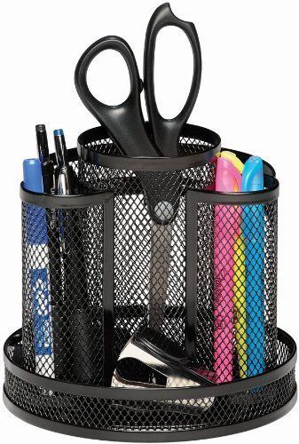 New rolodex black wire mesh spinning desk sorter #1773083 useful gift! free ship for sale