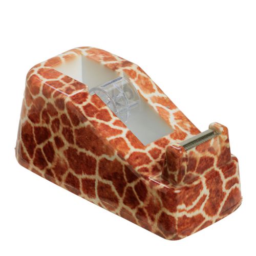 Womens acrylic giraffe safari animal print utility office work tape dispenser for sale